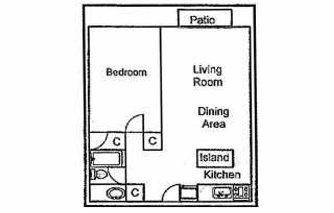 1 bed, 1 bath, 547 sqft, $1,200, Unit 18