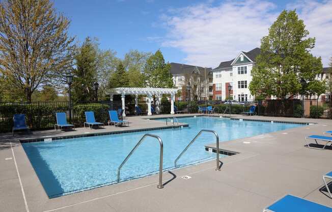 Refreshing Outdoor Pool at Bristol Station, Naperville, Illinois