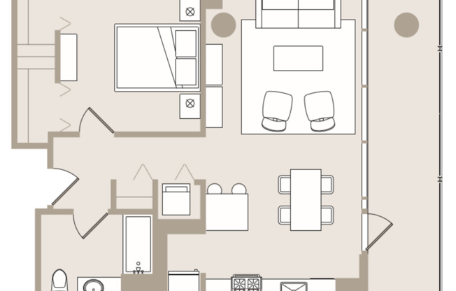 1 bed, 1 bath, 769 sqft, $2,706