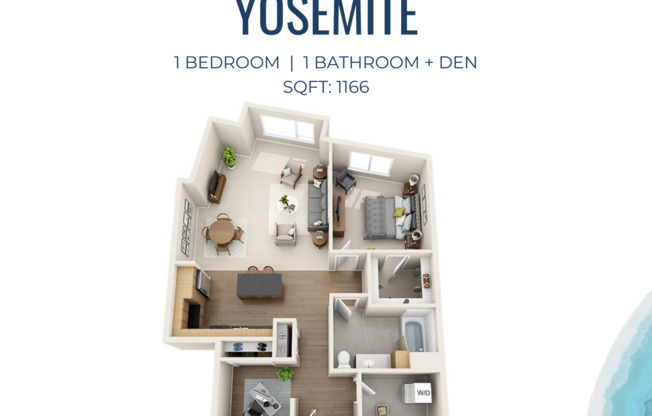 1 bed, 1 bath, 1,166 sqft, $2,950, Unit B341