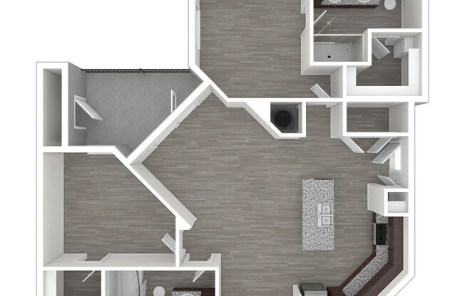 2 beds, 2 baths, 1,005 sqft, $1,502