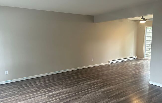 2 bedroom Townhome-style living with no neighbors above or below