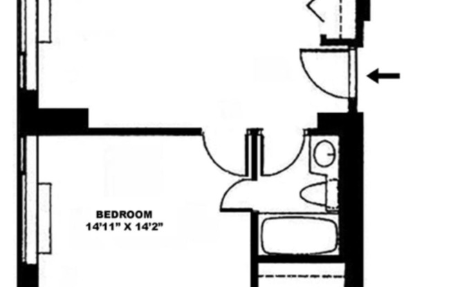 1 bed, 1 bath, 620 sqft, $4,750, Unit 2A