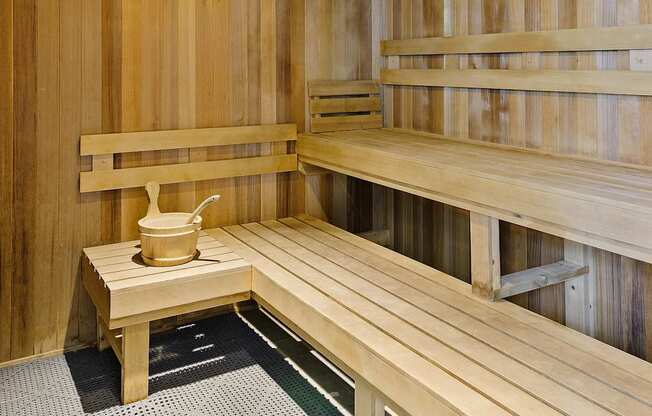 Sauna at 65 Bay Street, Jersey City