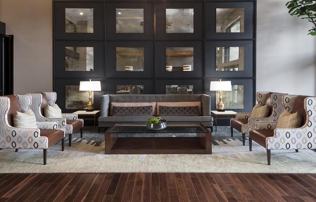 High Ceiling Lounge Area at Berkshire Amber, Texas