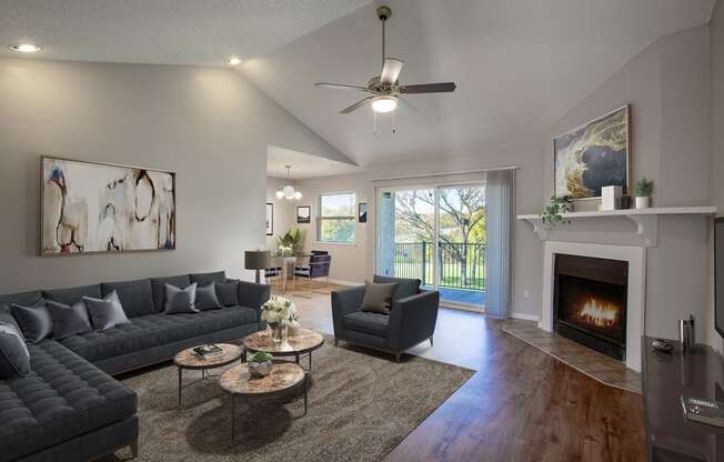 Living Room at The Villas at Quail Creek Apartment Homes in Austin Texas