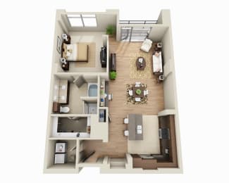 1 bed, 1 bath, 1,095 sqft, $2,167