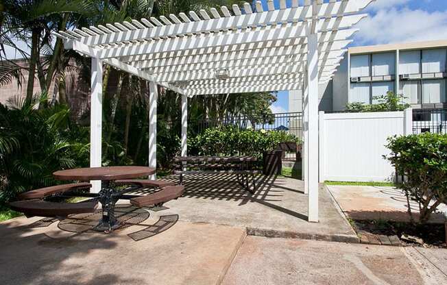 Palms of Kilani Outdoor Patio at Palms of Kilani, Wahiawa, HI