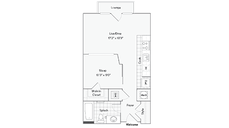 1 bed, 1 bath, 533 sqft, $2,185