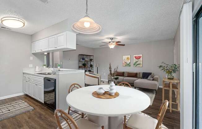 Separate Dining Area with Overhead lighting