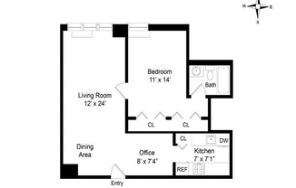 1 bed, 1 bath, 700 sqft, $6,000, Unit 8J