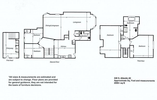 4 beds, 2 baths, 2,392 sqft, $3,499, Unit 248 S. Atlantic Ave. #2