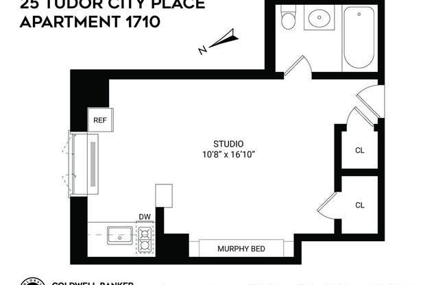 Studio, 1 bath, $2,800, Unit 1710