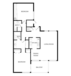 2 beds, 2 baths, 1,077 sqft, $2,466