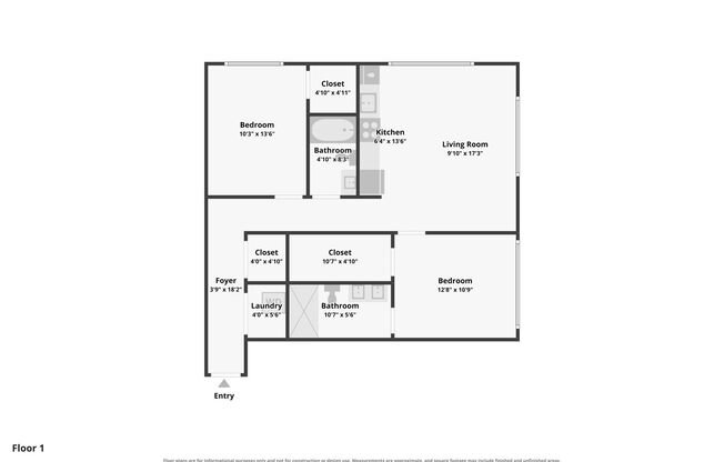 2 beds, 2 baths, 1,000 sqft, $1,950, Unit 303