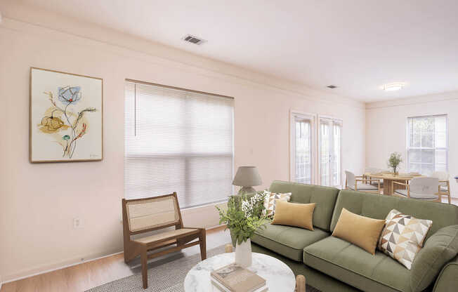 Living Room with Hard Surface Flooring