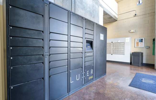 Luxer One 24/7 package system at Allegro at Jack London Square, 240 3rd Street, CA