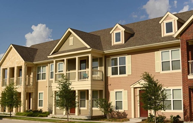 Townhomes with Private Entrances and Balconies