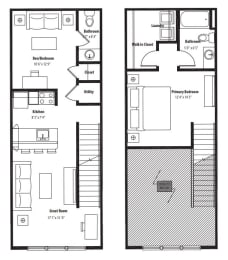 Studio, 1.5 baths, 872 sqft, $1,938