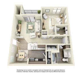 1 bed, 1 bath, 810 sqft, $1,940