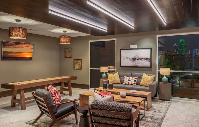 gameroom in our luxury west dallas apartments