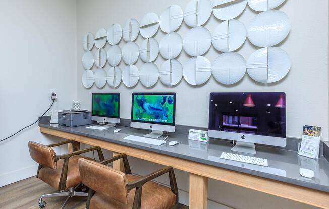 a desktop computer sitting on top of a desk