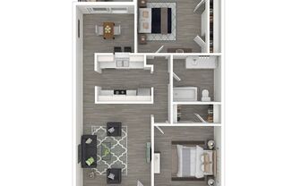 2 beds, 1 bath, 948 sqft, $1,205