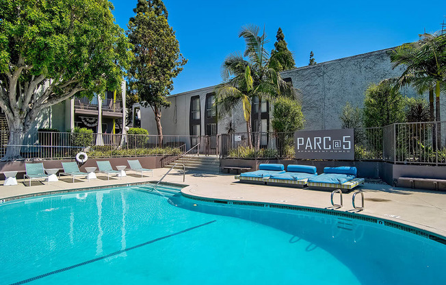 Swimming Pool at Parc at 5 Apartments, California