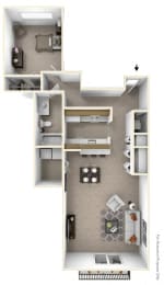 1 bed, 1 bath, 785 sqft, $1,149