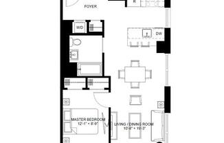 1 bed, 1 bath, $4,200, Unit 2814