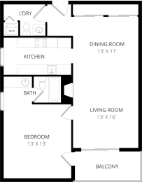 1 bed, 1.5 baths, 905 sqft, $1,155