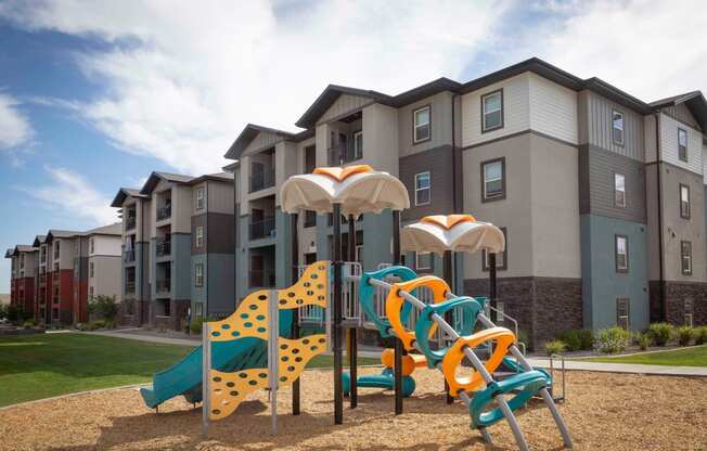 our apartments showcase a playground