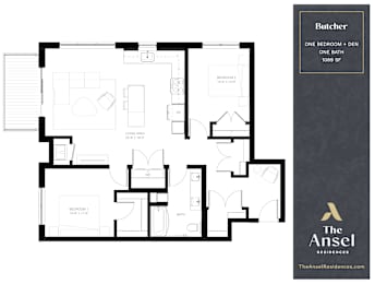 1 bed, 1 bath, 1,089 sqft, $2,360