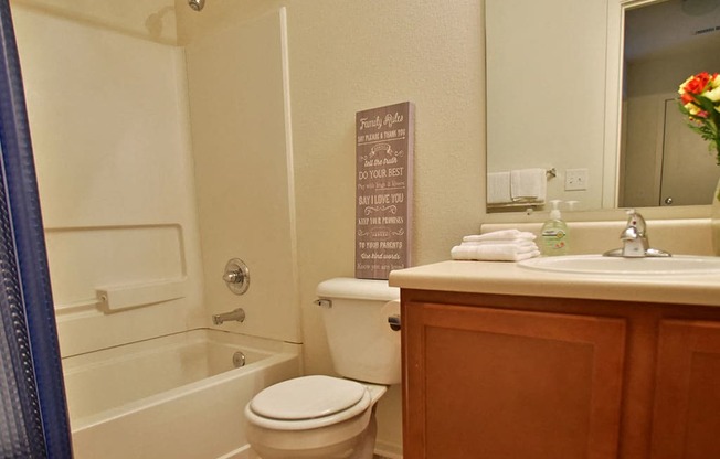 Bathroom at Prairie Lakes Apartments, Peoria, 61615