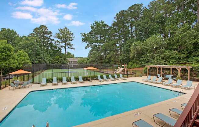 Resort style pool at Lacota Apartments in Atlanta, GA 30360