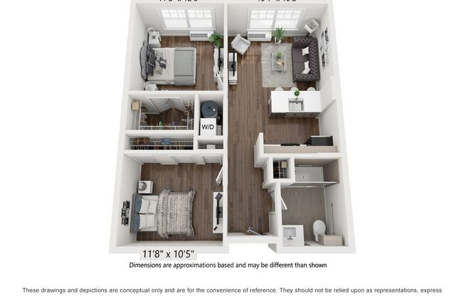 2 beds, 1 bath, 787 sqft, $2,440, Unit 304