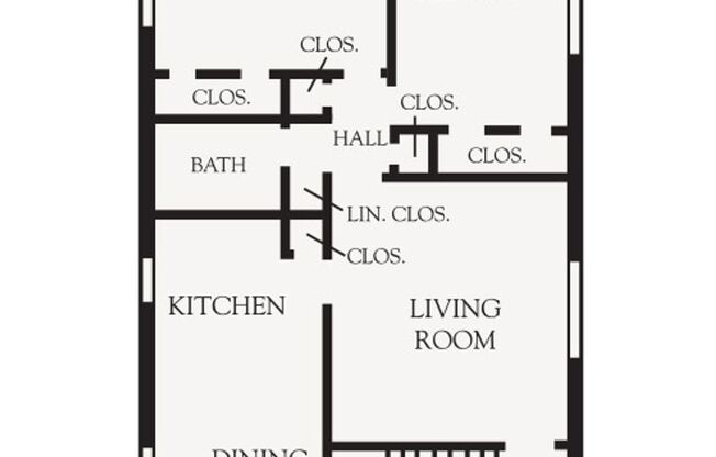 2 beds, 1 bath, 925 sqft, $860, Unit F-2