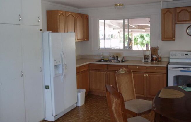 3 bed/1.5 bath with large yard.