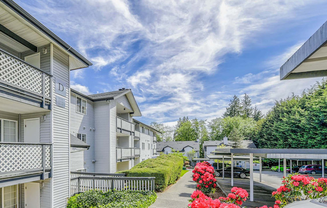 Private Balconies with Green Views at Glen at North Creek, Everett