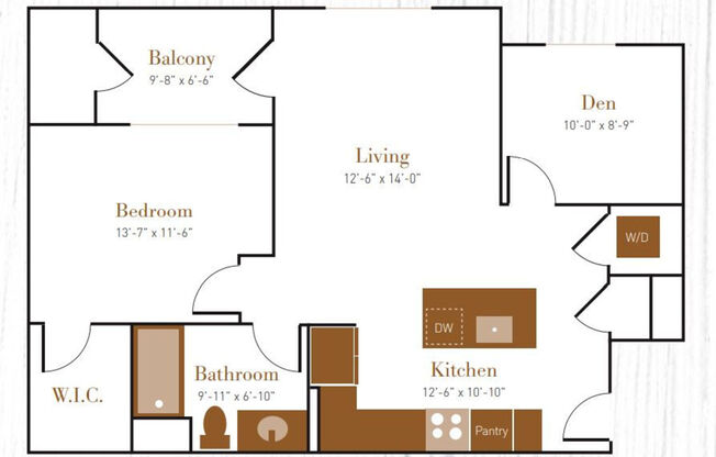 1 bed, 1 bath, 846 sqft, $1,747
