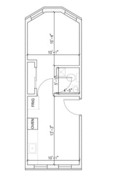 1 bed, 1 bath, $2,340, Unit 2