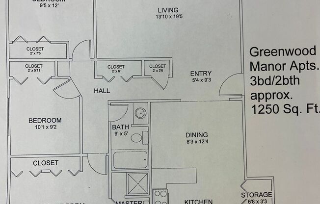 3 beds, 2 baths, 1,250 sqft, $1,475, Unit #11 559 Greenwood Dr. NE