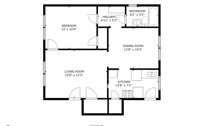 1 bed, 1 bath, 708 sqft, $849