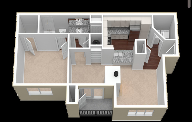 1 bed, 1 bath, 856 sqft, $1,422