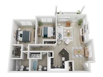 2 beds, 2 baths, 1,021 sqft, $2,105