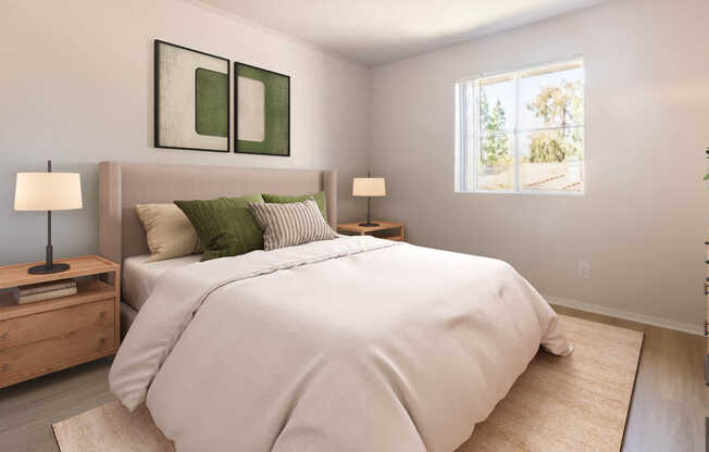 Bedroom with Hard Surface Flooring