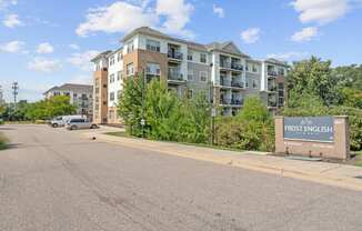 A large apartment complex named Frost English is shown in the image.