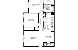 2 beds, 2 baths, $1,900