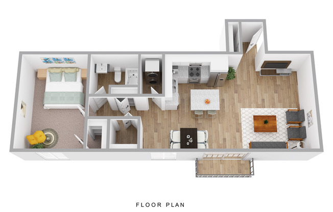 1 bed, 1 bath, 685 sqft, $1,425, Unit E01