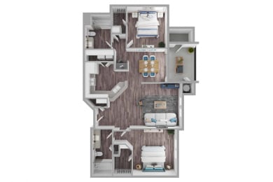 2 beds, 2 baths, 1,032 sqft, $3,274